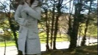 Sexy english girlfriends public nudity and amateur flashing with cute Bryoni porn video